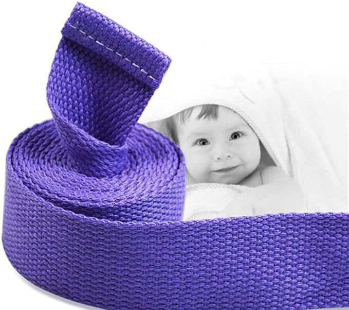 POPETPOP Yoga Stretch Belt 72 Inch Elastic Strap with Sturdy Buckle for Flexibility and Muscle Stretching in Yoga and Fitness