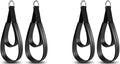 4PCS Pilates Straps, Pilates Double Loop Straps for Reformer, Fitness D-Ring Straps Double Loops Padded