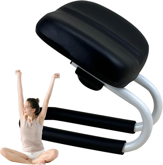 Kneeling Meditation Stool - Prayer Bench Adjustable Height, Portable Meditation Bench, Non-Slip Yoga Stool | Metal Frame Ergonomic Chair for Home Studio Yoga Praying Prayer Outdoor Travel