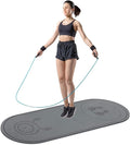 Jump Rope Mat 71"/63"x24" Larger Non-Slip Indoor Outdoor Exercise Fitness Mat, High-Density Workout Shock Absorption for Home Gym Flooring Concrete Jumping Rope