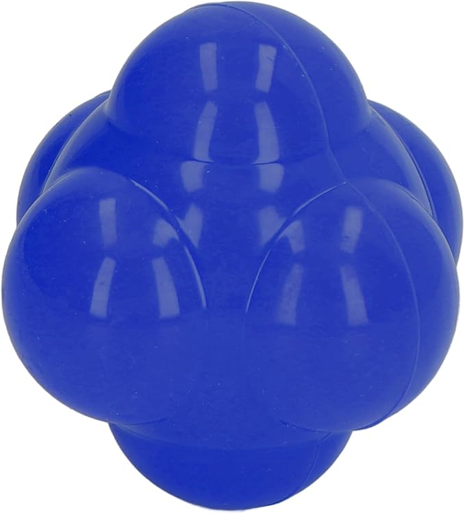 EVTSCAN Reaction Ball Rubber Hex Trainer for Improving Hand Eye Coordination Agility Basketball Tennis