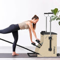 PAETA Pilates Chair,Pilates Combo Chair,Wunda Chair with Resistance Bands, Handles, and Split Pedals, Professional Yoga Chair Pilates Machine for Home and Studio Use