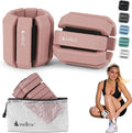 Wellrox Weighted Bangles – Adjustable Ankle and Wrist Weights for Women & Men – Set of Ankle Weights 2 lbs (1 lb Each Wrist Weight) | Weighted Arm Bands for Pilates, Yoga, Running & Walking