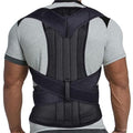 MBROS Adjustable Posture Corrector Lumbar Back Support Brace Breathable Deportment Corset for Spine Back Stretcher Orthopedic Back (Color : Black, Size : L)