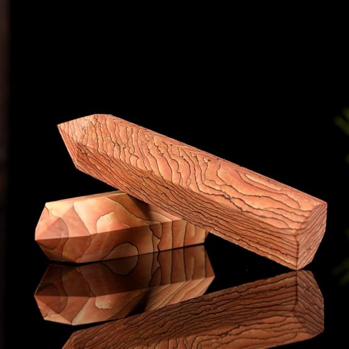 Meditation Home 1PCS Natural Wood Graphite Crystal Column Original Stone Grinding Single Meditation Cure six Prism Decoration (Size : 3pcs)