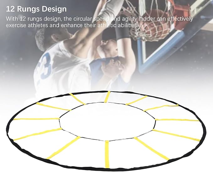 Agilitys Trainer, Circle Speed and Agilitys Ladder for High Intensity Reactive Footwork Drills and Skills, A Circular Piece of Training Equipment That Changes The Way Move