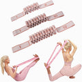 Yoga Strap with 8/10/12 Loops, Pilates Flexbands with Non-Chafe Fabric, Fashion Puller Exercise Bands for Stretching, Yoga, Dance & Full Body Shaping-3pcs