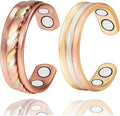 Copper Rings for Women, Pure Copper Adjustable Magnetic Ring （FUTI）