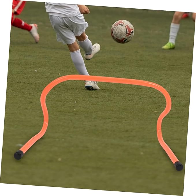KICHOUSE 4pcs Agility Hurdles for Boys and Girls Training Equipment for Soccer Basketball Fitness Speed Coordination and Flexibility Sports Activities