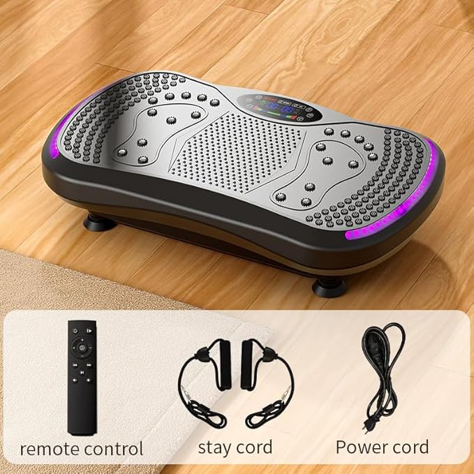 Vibration Plate Exercise Machine, Health & Fitness Full Body Vibration Platform for Weight Loss Home Fitness, 450 Lbs Capacity Shake Platform ﻿