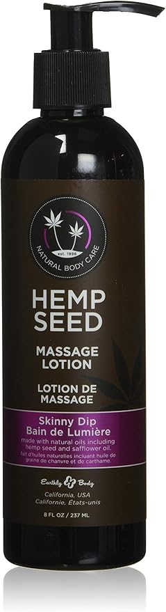Earthly Body Massage Lotion 8oz Skinny Dip