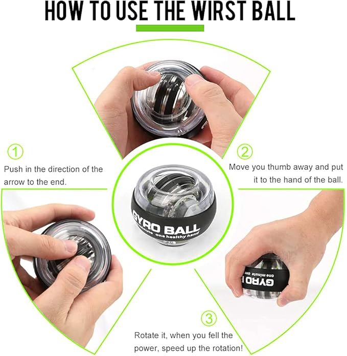 Hand Grip Strengthener Workout Kit (10Pcs) Hands Grip Strength Trainer, Forearm Gripper, Finger Exerciser Stretcher Wrist Ball, Stress Relief Ball for Men and Women, Injury Recovery