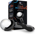PRIME Fitness Cold Massage Roller Ball | Cold Therapy | Ice Roller Ball with Handle | cryo Stick | Relieve Muscle Pain (Black)