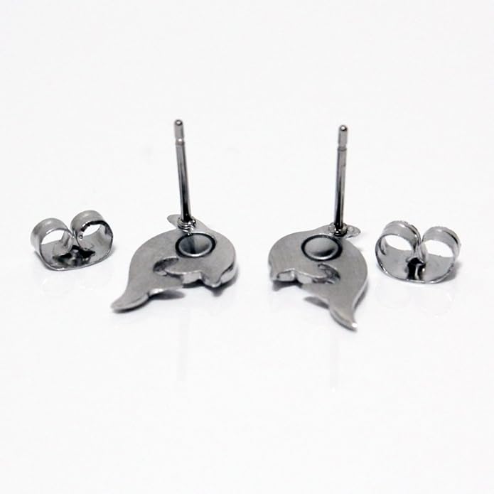 Magnetic Therapy Earrings Dolphin with abalony