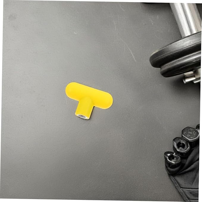 Zerodeko 2pcs Fitness Equipment Revolving Handle with Ball Knob Insert Pin for Cable Machine Attachments Heavy Duty Exercise Handles for Strength Training Ergonomic Comfort Yellow