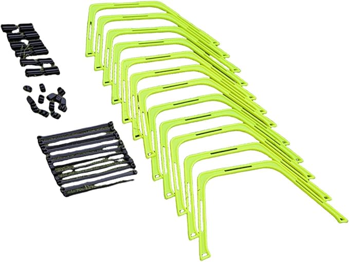 Yiju Agility Rings Foldable Workout Hexagon Hurdles Multifunction Jumping Hurdles Fitness Feet Training Equipment Speed Ladder