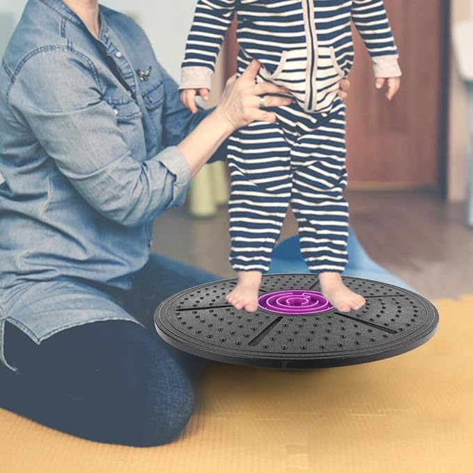 Labyrinth Balance Board, Yoga Balance Board with Maze, 14.6inch Plastic Wobble Stability Board Core Strength Fitness Disc for Home Gym Workout 150KG Load