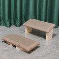 Meditation Stool, Solid Wood Folding Meditation Stool, Easy to Carry Out, Yoga Meditation Stool, Kneeling Tea Stool, Inclined Stool,Beige