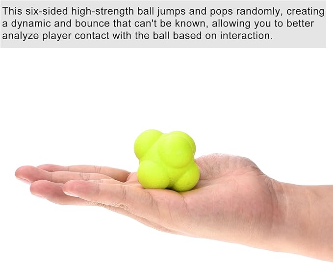 PATIKIL Bounce Reaction Balls Coordination Training Ball, Agility Trainer TPR High Difficulty for Speed Reflex