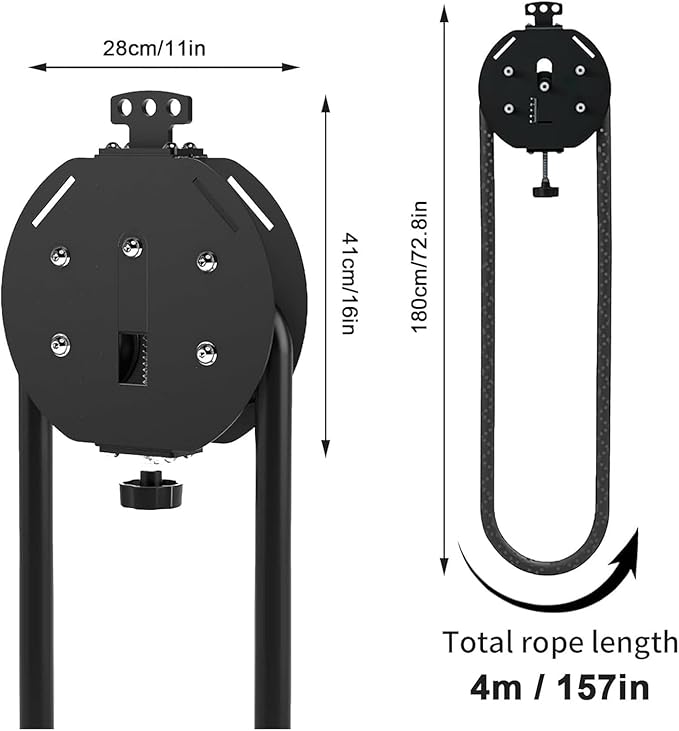 Endless Rope Trainer Adjustable Resistance Trainer Machine Suspension Training System Home Gym Infinity Rope for Interval Resistance Training