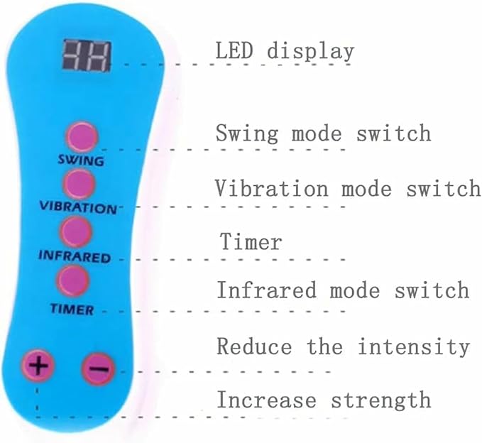 Electric Foot Machine, Chi Swing for Passive Aerobic Leg Exercises, with Wire Control, Adjustable Speed, Passive Aerobic Exerciser