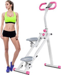 Stair Stepper for Home Gym Folding Vertical Climber Cardio Exercise Machine for Full Body Workout Machine, Adjustable Handlebar & Pedals, 300LBS Load
