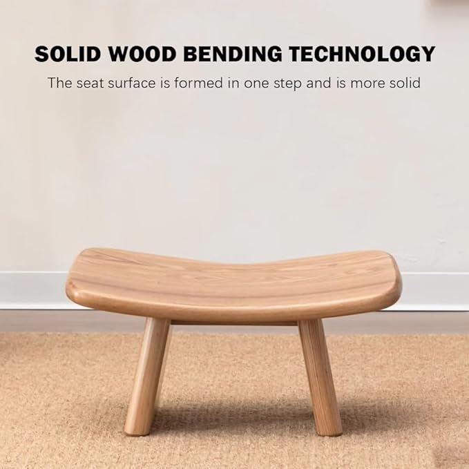 Solid Wood Meditation Stool, Meditation Stool, Church Meditation Stool, Sitting Stool, Tea Kneeling Stool, Meditation Yoga Stool,Brown