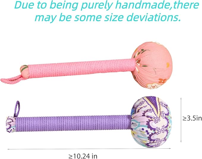 Mugwort Massage Hammer, Massage Tools Back, Shoulder & Body - Handheld Percussion Therapy Tool with US Design Patent, (Purple, Pink)