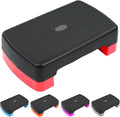 18" Aerobic Exercise Step Platform, Lightweight Portable Step Up Platform Trainer, Adjustable Height 3.9”5.9” for Home Gym