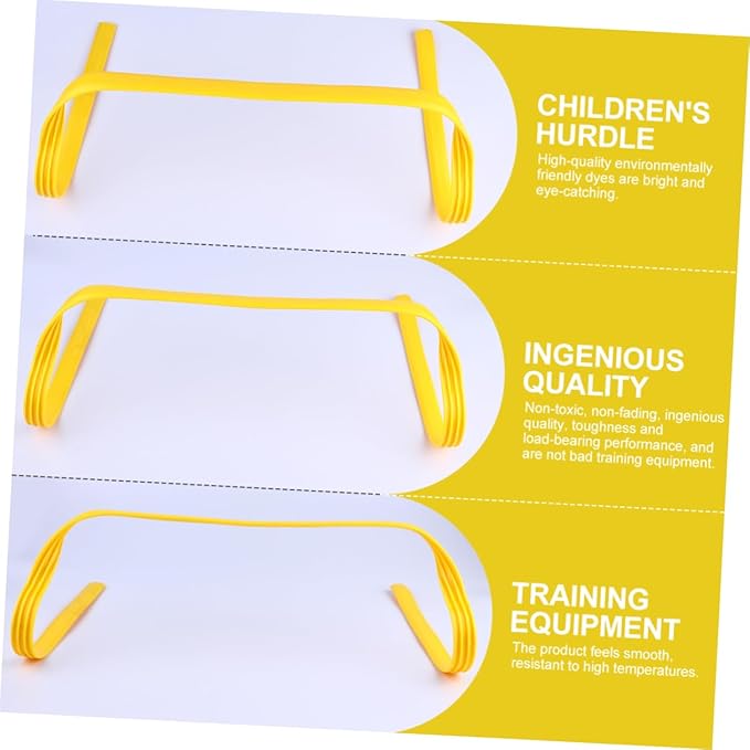 POPETPOP 4Pcs Football Training Hurdles Flexible Agility Equipment for Speed Jumping Exercises High Durable Design for Outdoor Sports Training for Youth Soccer Practice