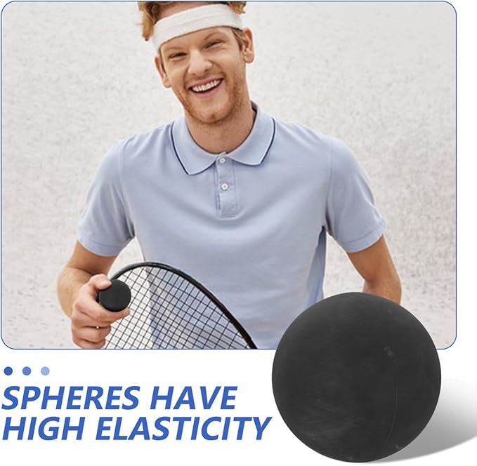 Professional High Elastic Rubber Reaction Ball 4Pcs Hollow Training Balls for Agility Reflex and Hand Eye Coordination Lightweight Speed Drill Racketball for Athletes Trainers