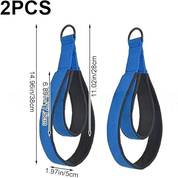 Pilates Pilates Double Loop Straps 2pcs D-Ring Straps for Reformer Pilates Accessories Yoga Exercise Fitness Yoga Exercise Accessories