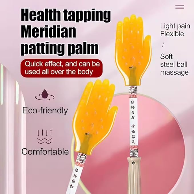 Ergonomic Silicone Body Acupoint Hammer Pat, Flexible Slap Board for Back and Shoulder Relief, Manual Patting Board Massage Tool for Muscle Tension, Portable Activator Slapping Tool for Full Body