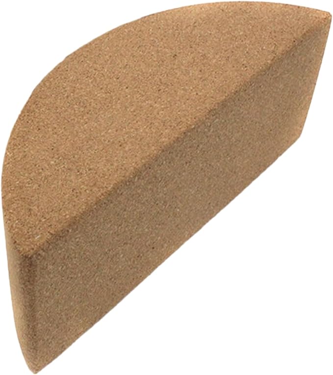 VOSAREA Cork Yoga Block - High Density Natural Support for Pilates, Hot Yoga & Meditation - Non Slip Pilates Bricks for Balance, Stretching & Strength - Durable Fitness Prop for Beginners & Pros