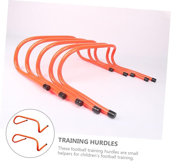 Lurrose 2pcs Plastic Training Hurdles 15cm Height Wear-Resistant Speed Agility Hurdles for Youth Football Soccer Running Training Equipment