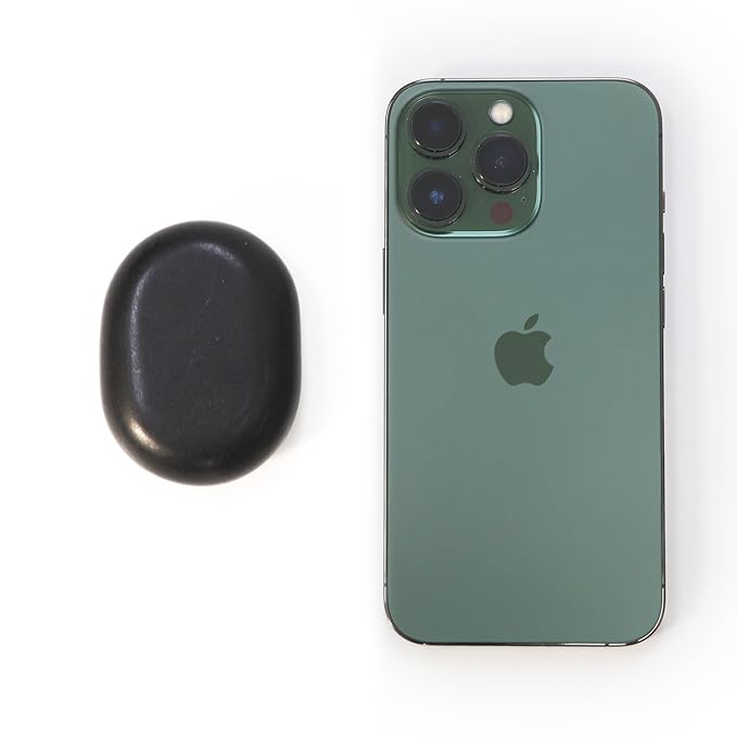 Master Massage Large Flat Ovular Basalt Hot Stone Set – 8-Piece Pack (3" x 2" x 1") for Professional Spa and Massage Therapy, Relaxation
