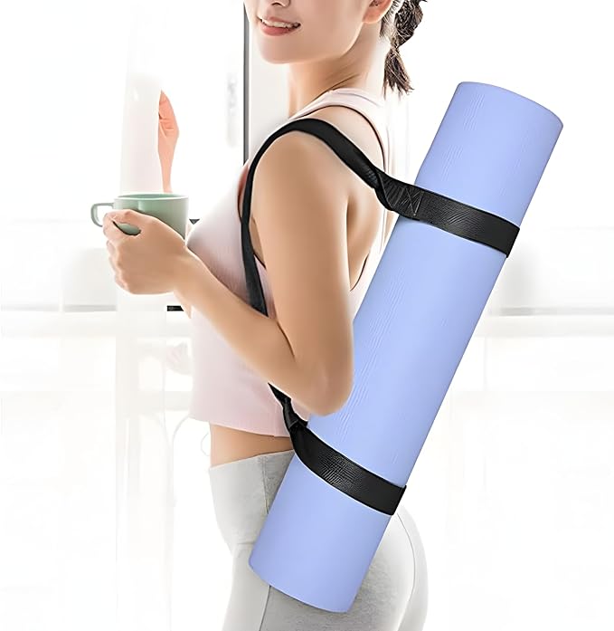 Yoga Mat Carrier Strap, Adjustable Thick Band for Carring Large Mats & Professional Stretching