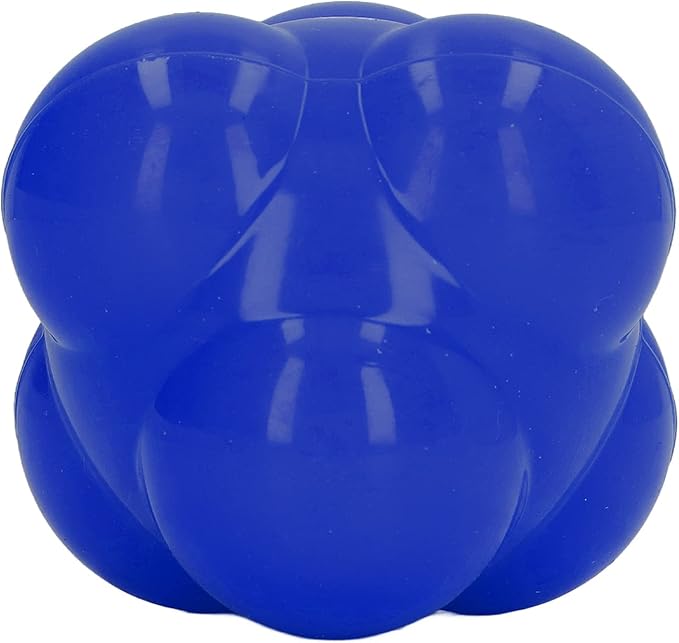 Reaction Ball, Rubber Bright Color Hex Reaction Trainer Ball for Enhanced Agility, Hand Eye Coordination and Fitness Training for Basketball Tennis