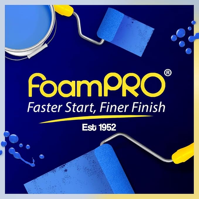Foam PRO 63 Foam Paint Roller Refills, Pack of 2