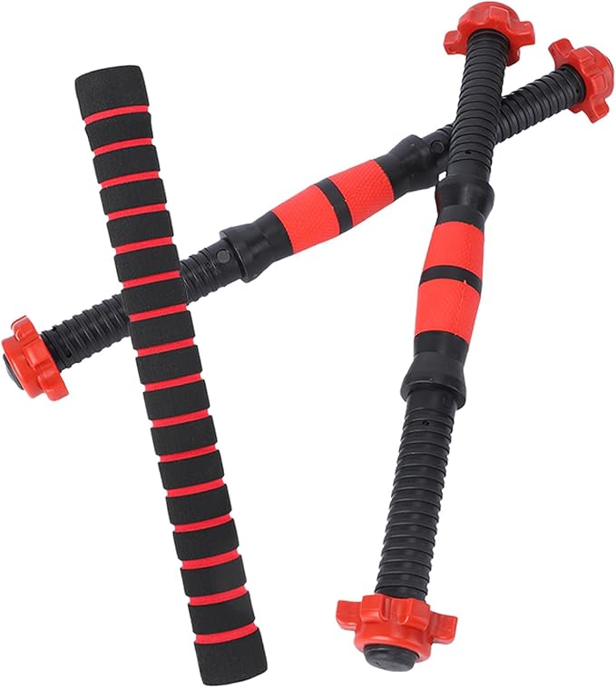 Alasum Dumbbell Bar with Connector Rod Set 40cm Fitness Barbell Rod and Nut Attachments General Strength Training Equipment for Home Gym and Weightlifting