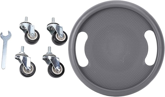4-Wheel Roller Trainer for Enhanced Core Strength and Fitness Roller Sliding Disc, Odorless Premium Workout Device with 360 Degree Rotation, Stability for Home Gym