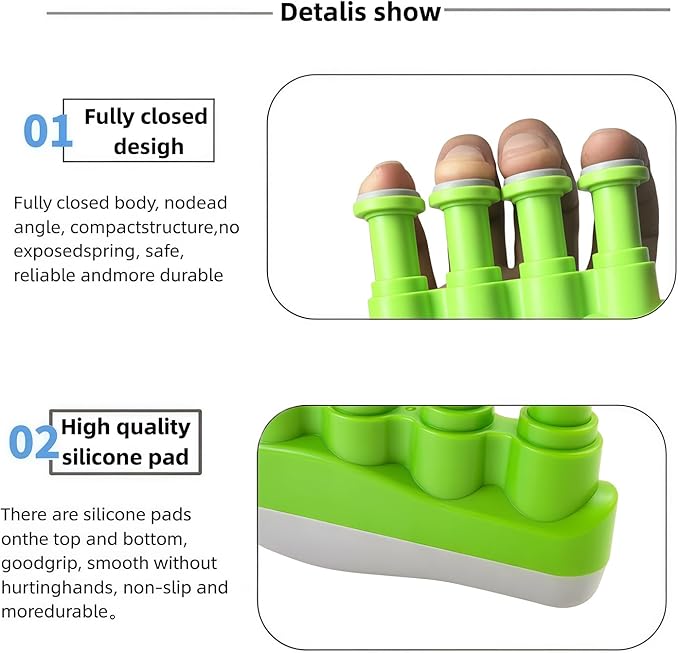 Finger Strengthener Nalu (Green+Gray)