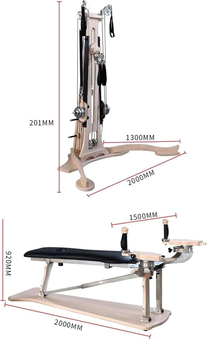 Home Pilates Multifunctional Core Bed, Semi-Elevated Two-in-One Bed Yoga Fitness Zen Soft Equipment, Professional Postpartum Rehabilitation Training Yoga Equipment