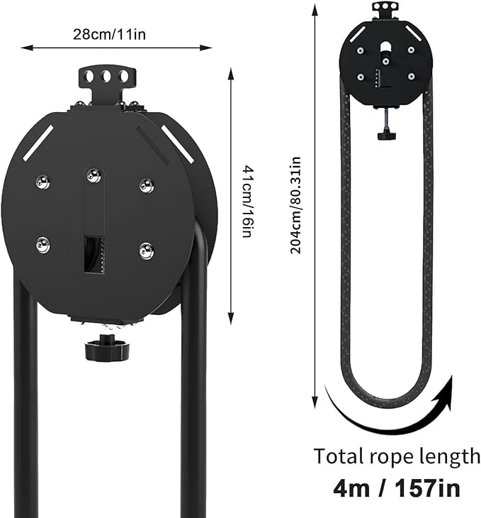 Endless Rope Trainer - Rope Pull Exercise Machine with 20kg Adjustable Resistance, 100K+ Tested Steel-Core for Full-Body HIIT, Grip & Strength Training, No Assembly