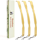 3 Pack Wooden Back Scratcher, 17 Inch Curved Long Handle Bamboo Back Scratchers Ideal Gifts for Adults Men Women, with Beautiful Gift Packaging
