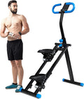 Stair Stepper for Home Gym Folding Vertical Climber Cardio Exercise Machine for Full Body Workout Machine, Adjustable Handlebar & Pedals, 300LBS Load