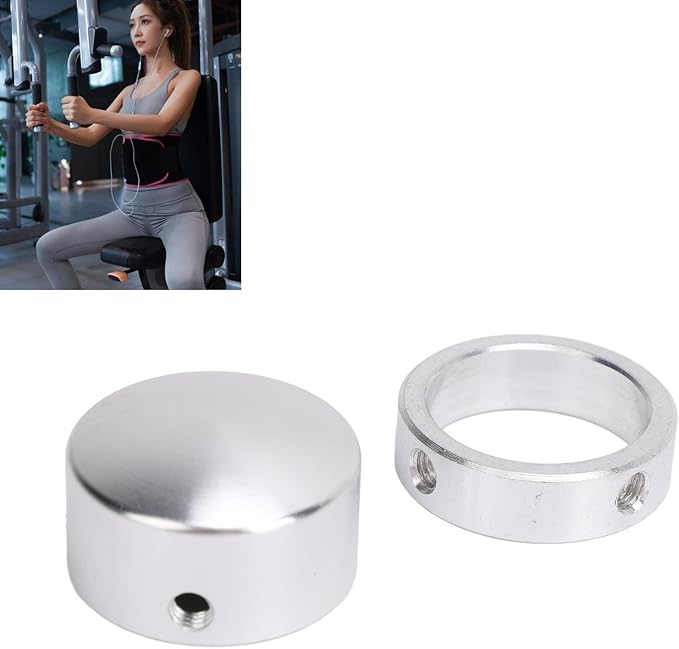 Durable 1-Inch Aluminum Handle End Cover for Fitness Equipment - Lightweight, Easy to Install, and Protective Attachment for Strength Training Machines