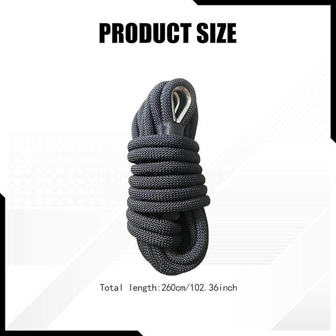 Yiju Pilates Reformer Pull Rope Part 260cm Length Attachment Hardware Band for Yoga Pilates Core Bed Accessories Balance Training
