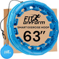 FIT ON FORM Infinity Weighted Hula Hoop for Adults Weight Loss, Smart Exercise Hola Circle Hoop for Women Abs Workout