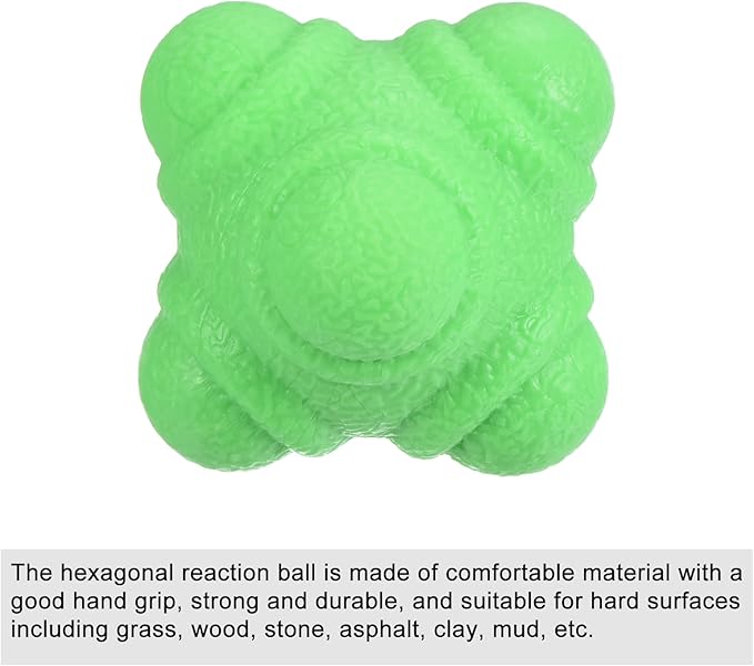 PATIKIL Bounce Reaction Balls, Coordination Training Ball Agility Trainer TPR Low Difficulty for Speed Reflex